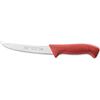Sanelli Linea Skin Coltello Disosso Curvo, Acciaio Inox, Rosso, Lunghezza lama 16 cm.