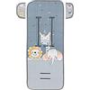 Interbaby 0C051 Materassino Copriseduta Universale Animalitos Per Passeggino - 240 g, grigio.