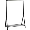 AC Design Furniture Keld Appendiabiti Nero Appendiabiti con Ripiano Camera da Letto Appendiabiti da Corridoio in Metallo A: 165 x L: 117 x P: 59 cm 1 pz.