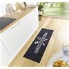 Hanse Home Cook & Clean - Tappeto da cucina con motivo Homemade Kitchen antiscivolo, facile da pulire, per cucina, corridoio, ingresso, sala da pranzo, 50 x 150 cm