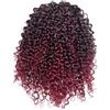 ROSESSEA Extension per coda di cavallo afro-americana - capelli corti ricci in stile coda di cavallo afro-americana (1B/BUG#, 30 cm)