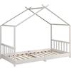 VitaliSpa Letto montessori bambini Fredericke, Bianco, 80x160 cm