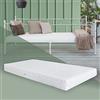 ML DESIGN modern living ML-Design Materasso Ortopedico Memory Foam Certificato Oeko-Tex Standard in Schiuma Fredda Bianco 90 x 200 x 16 cm Ipoallergenico Rivestimento Sfoderabile Lavabile Antibatterico H4 Extra Rigido