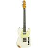 EKO GUITARS - Tero Relic Olympic White, Chitarra Elettrica con Finitura Relic, Serie Original Relic, Corpo in Pawlonia, Manico in Acero, Tastiera 22 tasti in Resina Eko WPC, Colore Olympic White