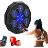 MAGIC SELECT Macchina da Boxe Musicale. Attrezzatura da Allenamento per Boxe a Parete in PU. Pad da Boxe a LED, Bluetooth, Luci al Ritmo della Musica. (42x42x7 cm)