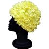 Blue Reef Vergine Floral Ladies Classic Retro 3D Fiore Petalo Plain One Colour Pretty Stylish Vintage Nuoto, Cuffia da nuoto Taglia unica Adulti (Giallo)