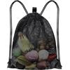YDHfdc Borsa a Rete con Coulisse 60x45cm Borsa con Coulisse in Rete Grandi Zaini con Coulisse in Rete per Shopping, Nuoto, Fitness, Spiaggia