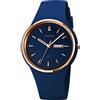 SKMEI Orologi per giovani donne da donna con cinturino in silicone grande quadrante grande impermeabile moda casual semplice quarzo analogico giorno data ragazze regalo bianco orologio da polso,