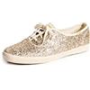 Keds Women's Champion Glitter Sneaker, Gold, 7.5