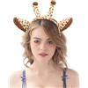 LUYANFX Cerchietti Orecchie da Animale, Fascia per Capelli di Orecchie Animali in Peluche, Accessori Costume Cosplay di Halloween Carnevale per Bambino Adulti (Cervo)