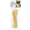 Croci King Bone - Ossa annodate bianche, Snack premio masticativo per cani in pelle bovina naturale, dental stick per la pulizia dei denti, 20 cm - 100 g