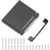 Luabue 12 Pezzi Maniglie per Mobili da Cucina Nero 96mm Distanza Fori Maniglie Cucina con Viti Maniglie Cassetti per Armadio Cassetto e Credenza Cucina