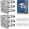 Wxgoqrcn 2 Pièces Supporto Blink Outdoor Staffa Telecamera Esterna Supporto Telecamera Esterna Staffa Telecamera Staffa per Telecamera Esterna Palo per Telecamera Esterna 20 Jeux de Vis et D'écrous