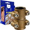 MONTERAL Rame Fascetta Stringitubo Diametro 12 mm in Ottone - MONTERAL