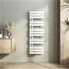 Heilmetz Termosifoni Moderni 1176x400mm Termoarredo Bagno Interasse 50 Radiatore Scaldasalviette da Parete G1/2, Vertical, Bianco, Scaldasalviette Bagno Termosifone Acciaio