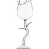 Ejoyous Bicchieri da vino rosso a forma di rosa, 280 ml, in vetro borosilicato, a forma di rosa, calici da vino a tulipano, casa, occasioni casual e formali