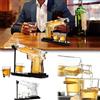 Mocoli Decanter Whisky, Set Bicchieri Whisky Bicchieri Whisky Caraffa Decanter Confezione Regalo Per Whisky Da Uomo Con 2 Bicchierini Da Liquore, Set Regalo Per Uomo/Papà/Marito/Fidanzato
