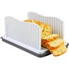 Xocome, affettatrice multifunzionale per pane - per sandwich/toast, pieghevole e regolabile, manuale, maneggevole, pieghevole e compatta per toast fatti in casa