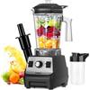 OMMO Professionale Frullatore 1800W, 1.8L Frullatore per Frullati e Smoothie, 1 Bottiglie Sportive da 300 ml, Regolazione libera della velocità, Lavabile in lavastoviglie, 24000 giri/min, senza BPA