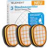 1E 3 filtri per aspirapolvere Philips SpeedPro Max Aqua Plus [FC6826, XC7042, XC8045, XC8147, XC8347] - 3 filtri per polvere fine - Sostituisce FC5005/01
