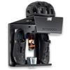 Stasdock Supporto Bici da Muro | Happy Black | Appendi Bici da Corsa | Portabici da Parete con Mensola | Gancio Bici Muro con Accessori | Supporto Bici da Parete per Garage o Interni