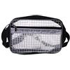 YUPEIUKLI Borsa per attrezzi trasparente antistatica per camera bianca con copertura completa in PVC per marsupio da ingegnere Fanny In bianco e nero