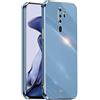 EASSGU [Telaio Elettrolitico Custodia per OPPO A9 2020 / OPPO A5 2020 (6.5 Inches) Cover Protettiva in Morbido Silicone TPU - Blu navy