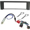 Sound Way Kit montaggio per mascherina autoradio, 1 DIN, Audi A4 anno modello 2000 - 2006