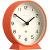 Newgate® M Orologio da scrivania Mantel Echo | Design moderno a tondo | Arancia zucca | Numeri facili da leggere | Stile contemporaneo per scrivania, tavolo, mensola o comodino