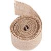 Walfront 3 tipi di nastro di iuta, juta, rotolo decorativo in iuta per decorazione di sedie per feste di nozze (5 cm, 3m)