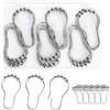 DesertBoy 20 Pezzi Anelli per Tende da Doccia, Ganci per Tenda da Doccia, Anelli per Tenda, Ganci Tenda Doccia, Ganci per Tende per Tenda da Doccia,Camera da Letto,Aste per Tende (Argento)