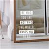 Finest Folia Adesivo a specchio, bianco, per specchio, per bagno, camera da letto, finestre, decorazione fai da te, K163 (01 Be who You Are)