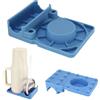 Zikenis Scolapiatti per Stanley Cup 30/40 oz,Silicone Scolabottiglie per Acqua,Stendibiancheria Stanley Cup,supporto asciutto per tumbler,per bar,club,cucine(blu)