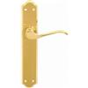Globallock 6002100002 - Set maniglia per porta in ottone, 2 unità, 27504, multicolore