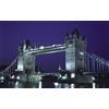 Rasch Carta da parati 849103 - Carta da parati fotografica su tessuto non tessuto con ponte in Inghilterra in nero, blu, viola e grigio della collezione Magicwalls - 2,65 m x 4,24 m (lunghezza x
