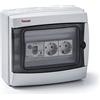 Famatel M260287 - Armadio elettrico superficie ip65 2 prese con differenziale
