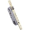 IFAM Serratura da infilare W900B.50CHLS, anteriore quadrato, finiture in ottone, ingresso 50 mm, serratura porta interna ed esterna, maniglia, scudo incluso, sicurezza, antiganzua, catenaccio