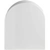 Gala Nexo - Sedile fisso per WC con kit di fissaggio e cerniere in acciaio inox, colore bianco, misure 45,5 x 36 x 6 cm, modello E53516010