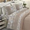 BANZAII TEXTILE INNOVATOR ONLINE Banzaii Completo Lenzuola Invernale Felpate in Flanella Anti-Pilling 100% Cotone Matrimoniale (per Materasso 160/170 cm, Altezza Fino a 35 cm) Dalila Beige