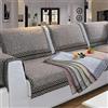 YWQJL Copertura Divano Con Penisola 4/3/2 Copridivano Posti Destra Sinistra Impermeabile Angolare,copridivano Angolare Con Penisola Universale, Antiscivolo Fodera Sofa Cover Set L Shape,champagner-70x120cm