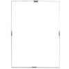 SHOBI Cornice a giorno espositore da parete con lastra frontale in Crilex e supporto in MDF, Ideale per foto, documenti, diplomi, poster, pergamene e puzzle (Standard, 50x70 Cm)