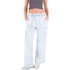 Hurley Railraod-Pantaloni Cargo a Righe, Blu, S Uomo