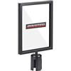 DuraSteel Supporto per cartello con cavalletto, espositore verticale per fogli da 21,6 x 27,9 cm, cornice bifacciale con copertura in plexiglass, nero