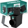 Millto™ Pozzetto per Pluviale 110 mm | Scarico Laterale Filtro per Tubo di Acqua Piovana Scatola Grondaia Cassetta Pioggia Polipropilene