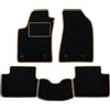 Union Textile UNION Tappetini su misura realizzati per FIAT PANDA 750 L dal 1986 al 2003 in moquette di qualita Nero con bordo Beige
