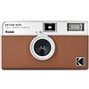 KODAK EKTAR H35 Fotocamera a pellicola half frame, 35 mm, riutilizzabile, senza messa a fuoco, leggera, facile da usare (marrone) (pellicola e batteria AAA non incluse)