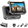 VILTROX DC-X2 Monitor da Campo per Fotocamera Kit con Gabbia per Rig 2000nits Monitor 6 con IPS 1920x1080 4K HDMI Loop in/Out LUT 3D Forma d'onda Video Peaking Batteria Cappuccio Parasole