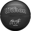 Wilson Pallone da Basket NBA Player Evergreen, Con Rivestimento Pure Feel, Ideale Per Giocare All'Aperto, Resistente Alle Intemperie, Giocatore: Tatum, colore: nero, Taglia: 7