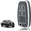 TOOMUME Cover Chiave TPU, Custodia Chiave Adatto per Ford Ranger Raptor Mondeo Mustang Edge Ecosport Custom Kuga Fiesta Focus Transit S-Max, Copri Chiavi Guscio Chiave Auto Telecomando - Smart Key
