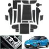 GAFAT 2019-2022 2023 Kona EV Electric Tappetini Antiscivolo in Gomma per Console Centrale, Portabicchieri, Cuciture per Porta, Kona EV Accessori (Solo per EV) [Non per 2024+] (Bianco)